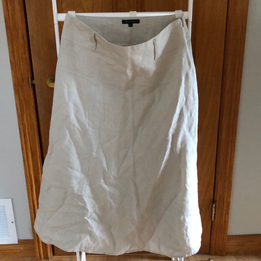 A-line linen skirt by For Cynthia.